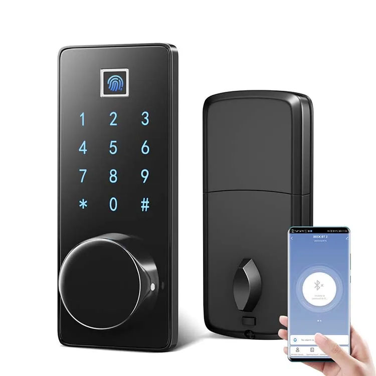 Intelligent lock wireless finger print wifi door lock key card digital smart lock m7bz with gateway