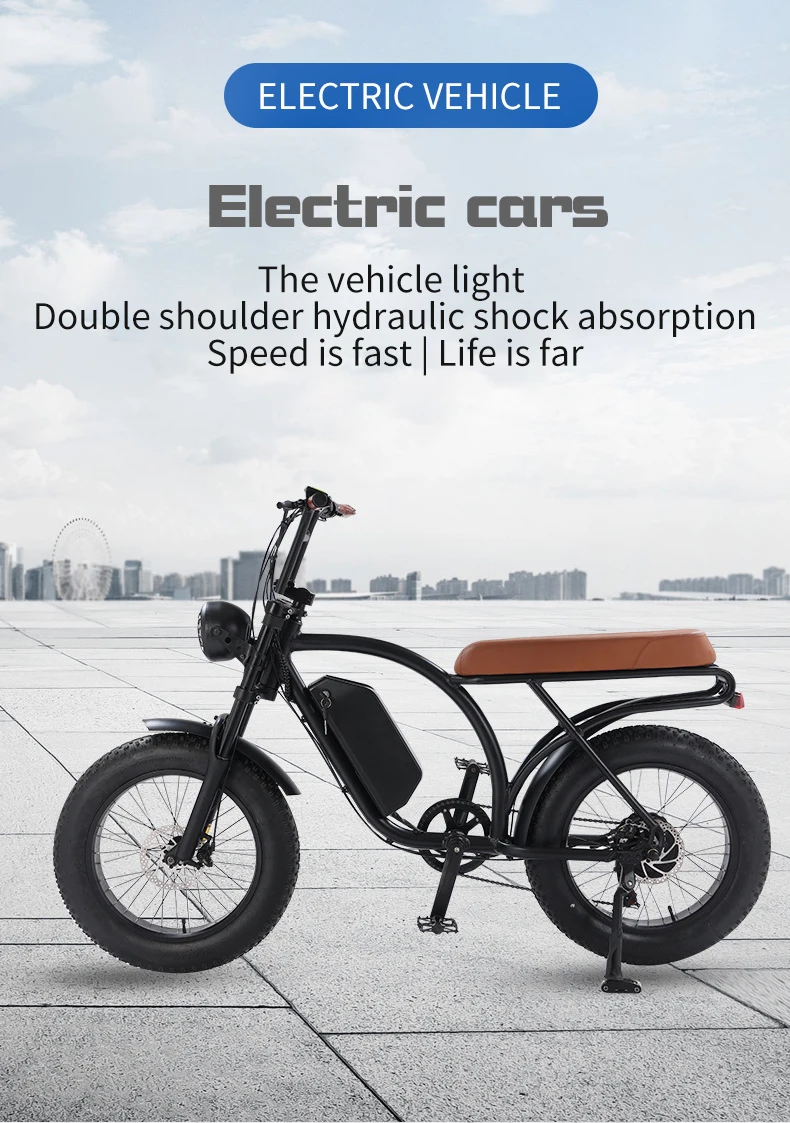EU US warehouse factory snow ebike e-bike bicicleta electrica  500/750/1000W vintage e bicycle retro electric fat tire bike