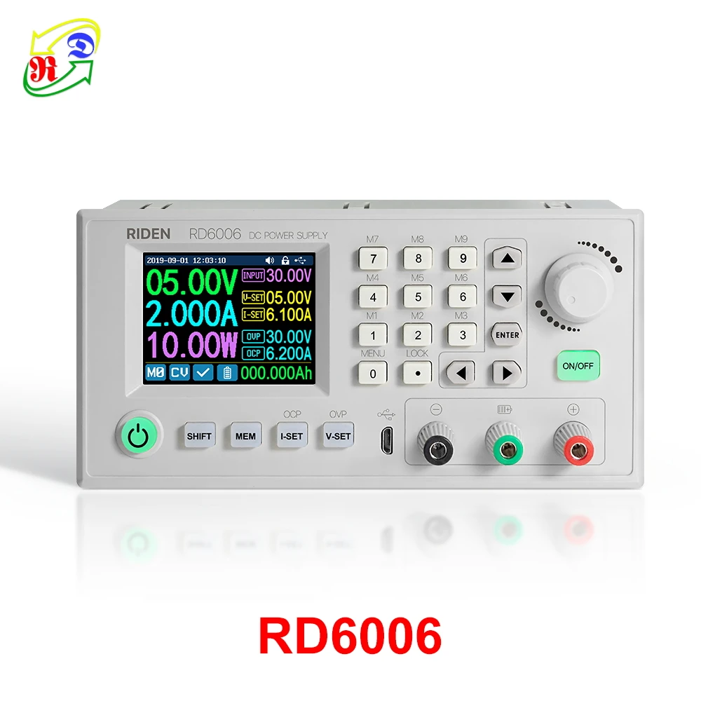 RD RD6006 USB DC - DC Voltage current Step-down adjustable power supply module DC buck Voltage converter voltmeter 60V 6A