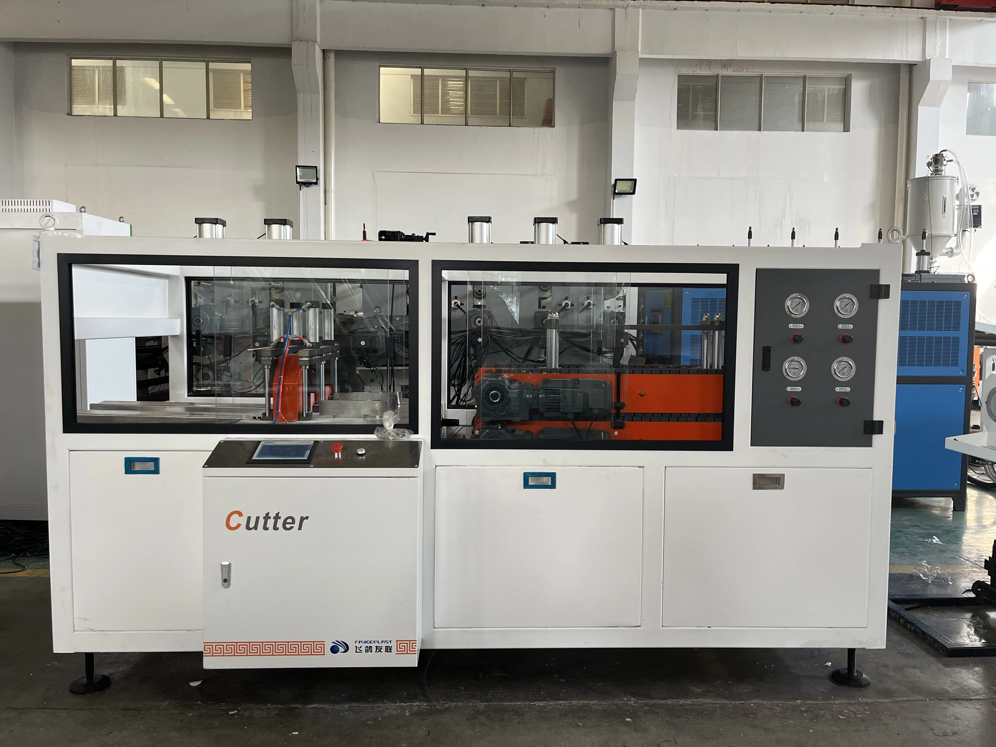 FAYGO UNION corrugated pipe extrusion line and single screw extruder with high quality and good price