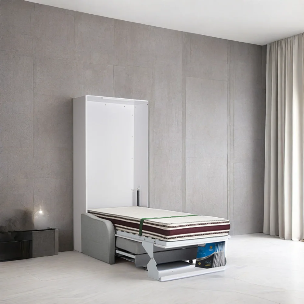 Bedroem Furniture Easy Installation Strong Construction Murphy Space Saving Wall Bed With Sofa Wall