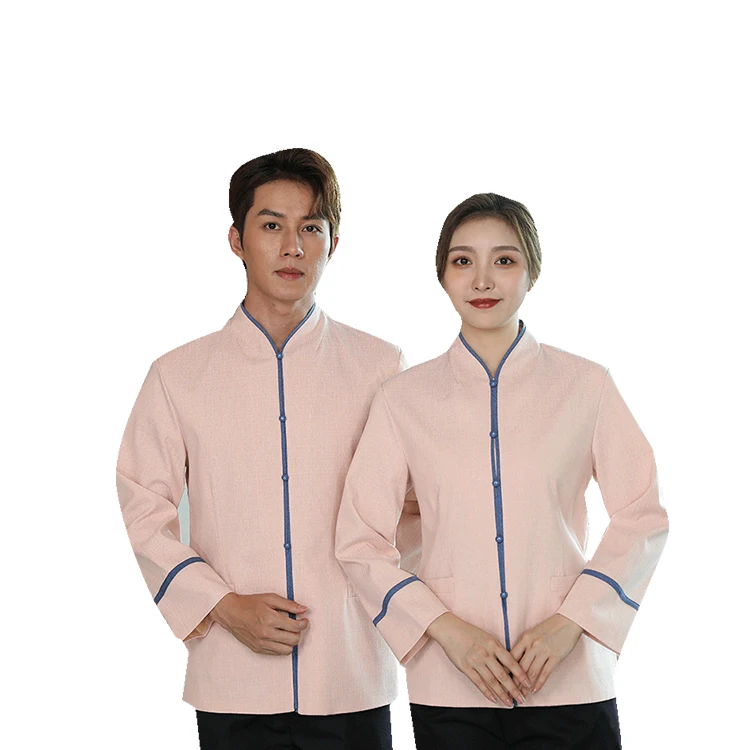 Factory Prices Custom Logo Hotel Restaurant Cleaner Staff Housekeeping Cleaning Uniform