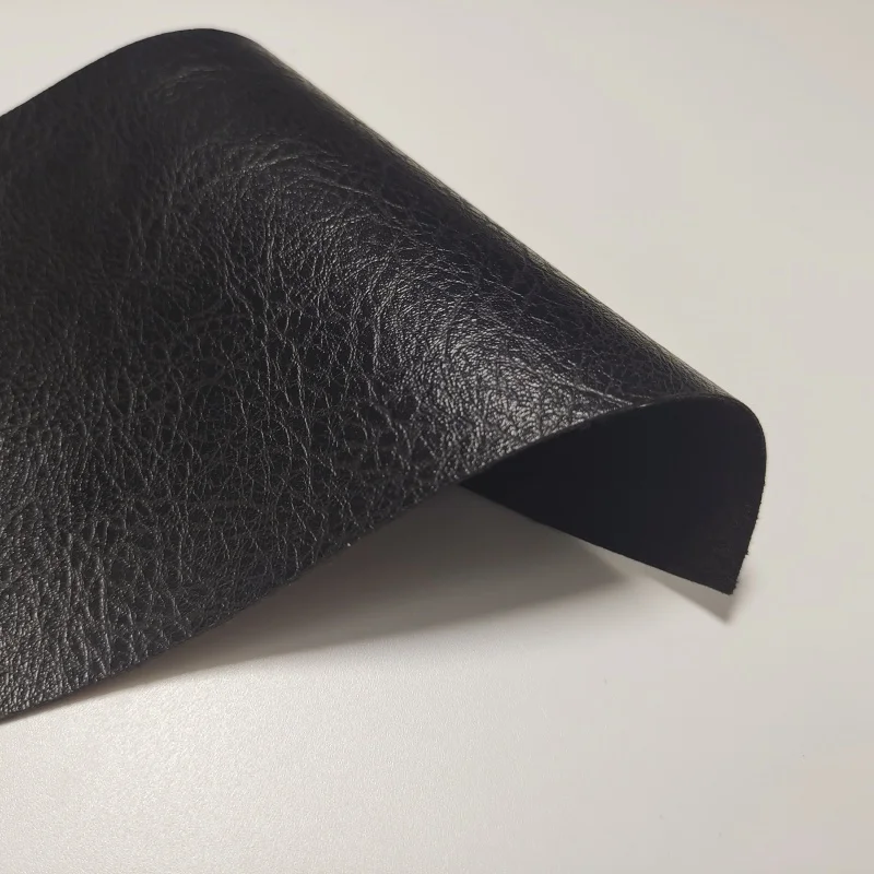 blackSynthetic Leather Car Seat Cover Ultra-Fine Fiber Polyurethane Stretchable for Sofa Bag Outdoor Furniture