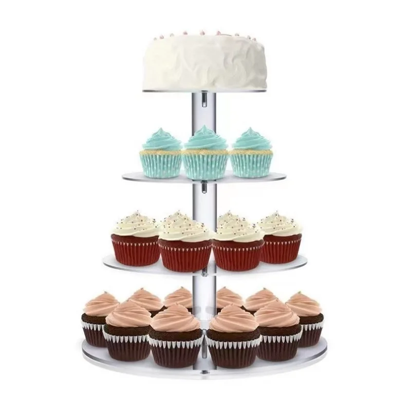 Customized Acrylic Cupcake Display Stand Cake Holder Custom Acrylic Cake Holder Display Cupcake Stand