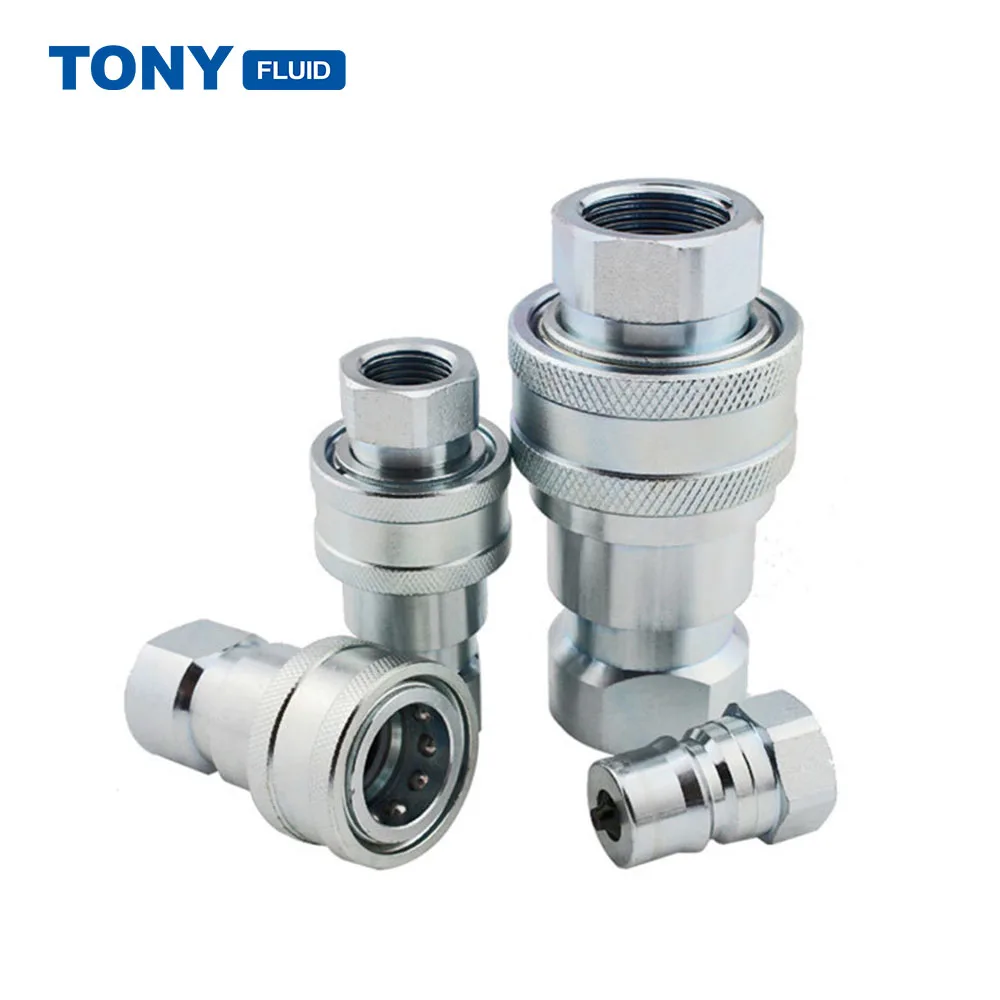 High Pressure 5000 Psi Carbon Steel Air Quick Connect Coupler Hydraulic Quick Coupling Fitting