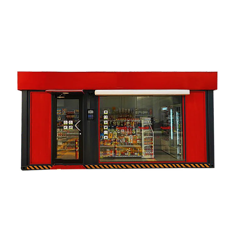 Foldable Modern Street Container Bar, Small Prefab House Convenient And Mobile Modular House