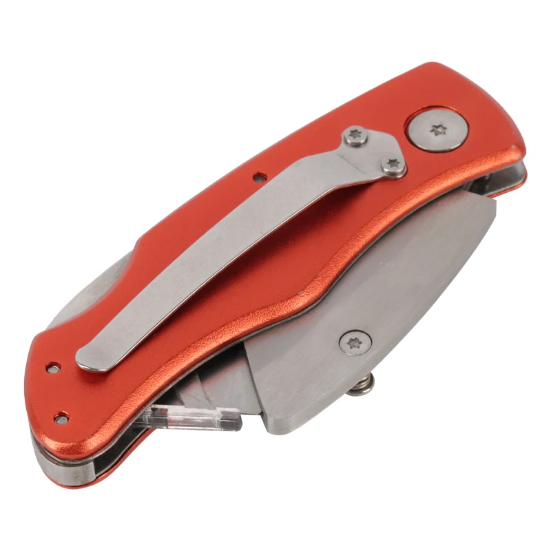 Wholesale Heavy Duty Folding Pocket Knife Ergonomic Design Handle Steel Blades with Spare Blade