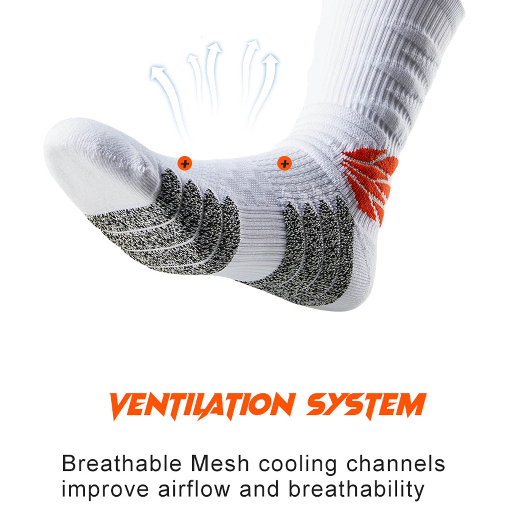 Customize Logo Athletic Elite Socks Quick Dry Breathable Sport Socks Cycling Basketball Football Socks