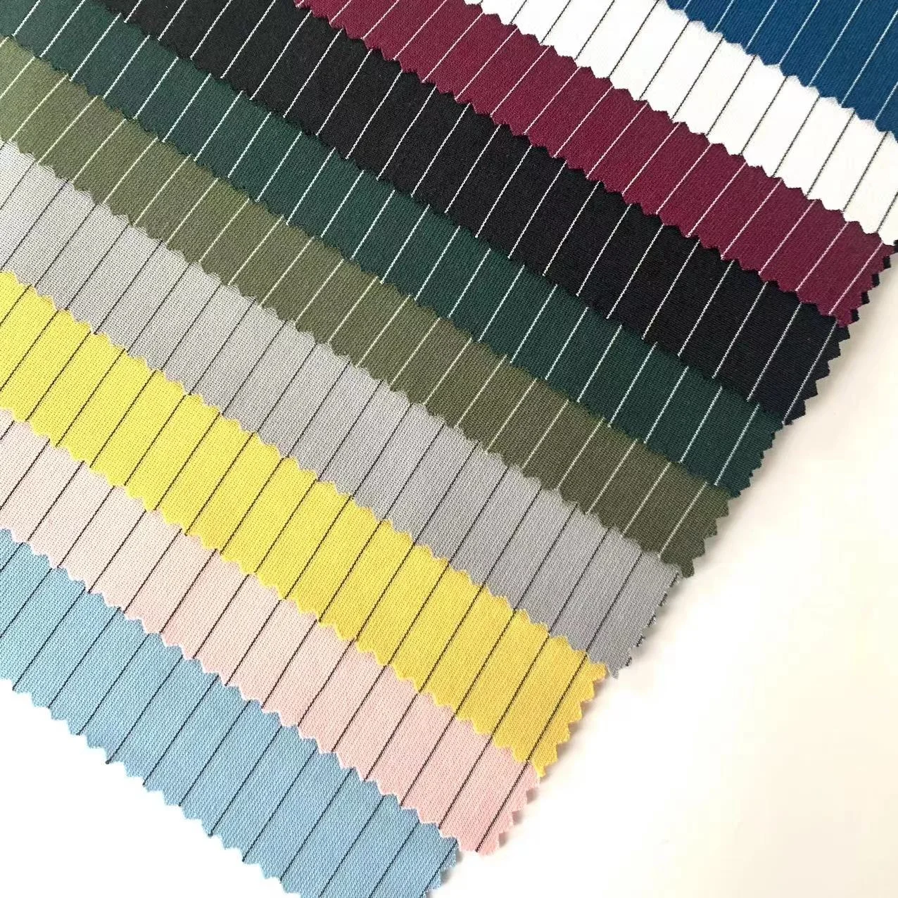 TENCEL ROMA STRIPE Fabric Factory 220GSM for T Shirt PD Manufacturer Knitted Ponte De Roma Jersey HOT SALE 50S NR Clothing Plain