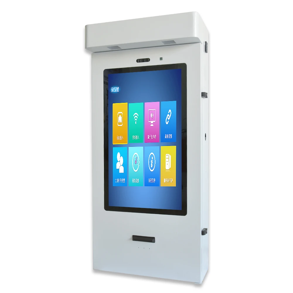  outdoor touchscreen queuing system kiosk parking payment machine