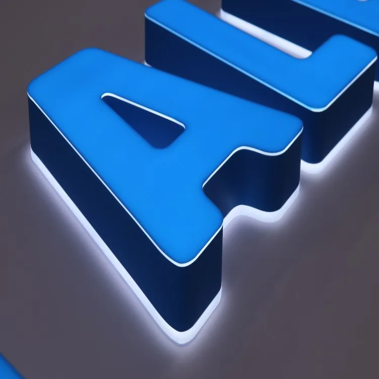 Custom Logo Sign Outdoor 3d Letter led 12v Front And Back Lit Channel Letters Convenience Store Sign enseigne lumineuse logo