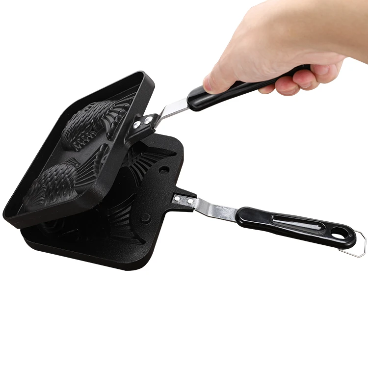 Double Sided Japanese Taiyaki Fish Shaped Casting Mold Pancake Waffle Maker