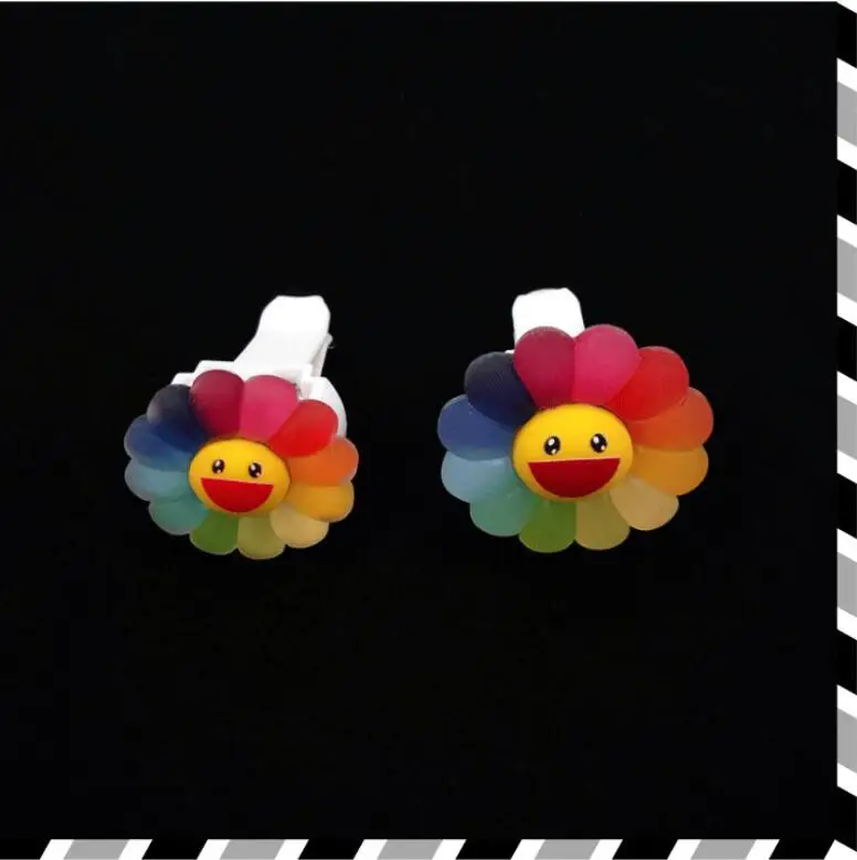 Promotional A Pair Of Colorful Sunflowers Air Freshener Car Clip Diffuser Aromatherapy For