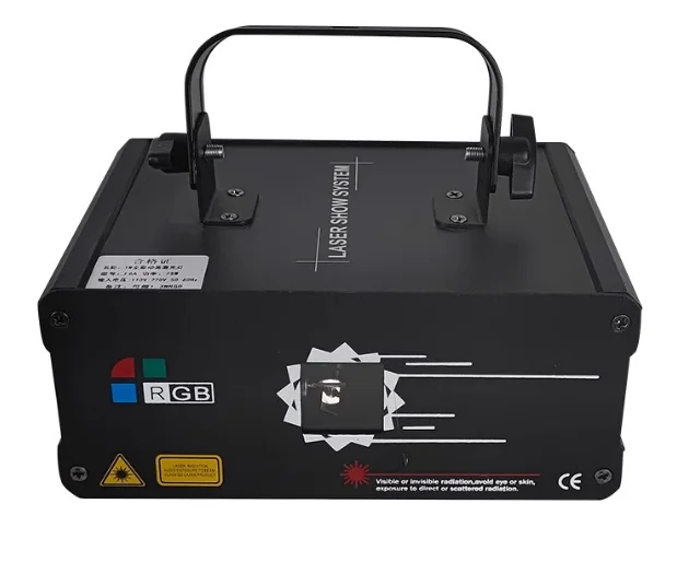 High Quality 2W Laser RGB 3D Animation Light Newest Dj Lighting Equipments Music Show Atmosphere Light