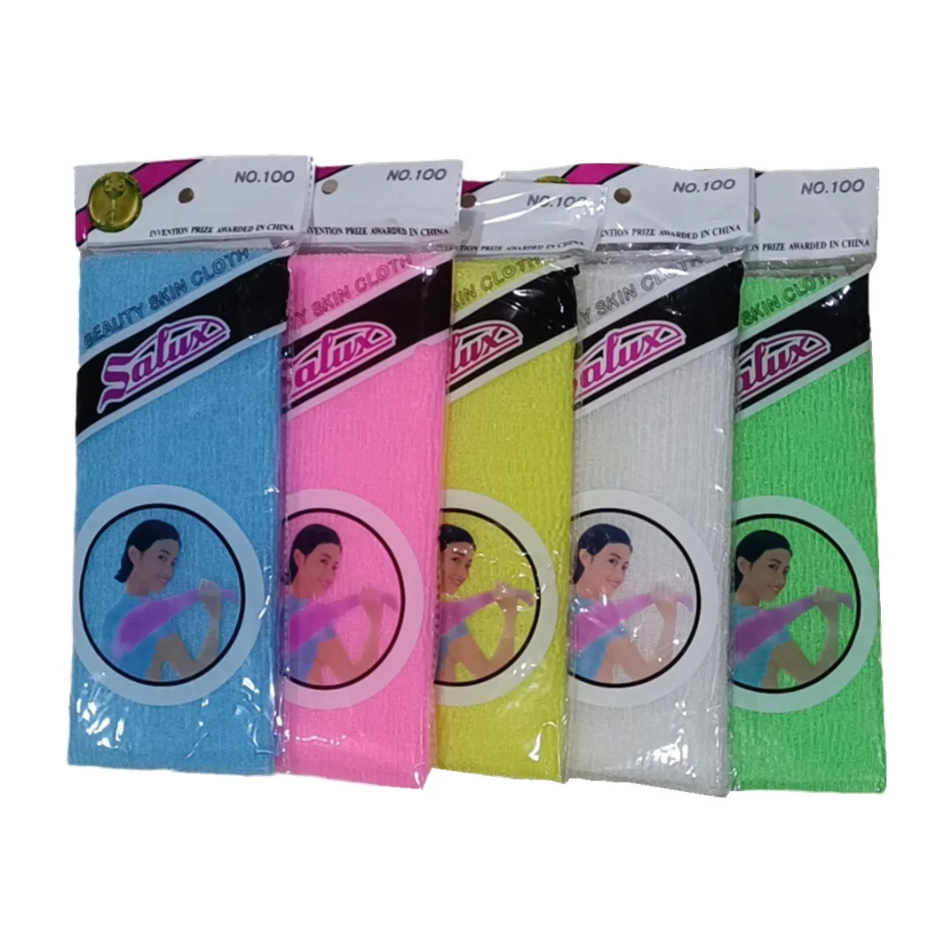 Body Wash Towel Beauty Skin Exfoliating Cloth Nylon Bath Washcloth Skin Polishing Body Back Scrubber for Hotel