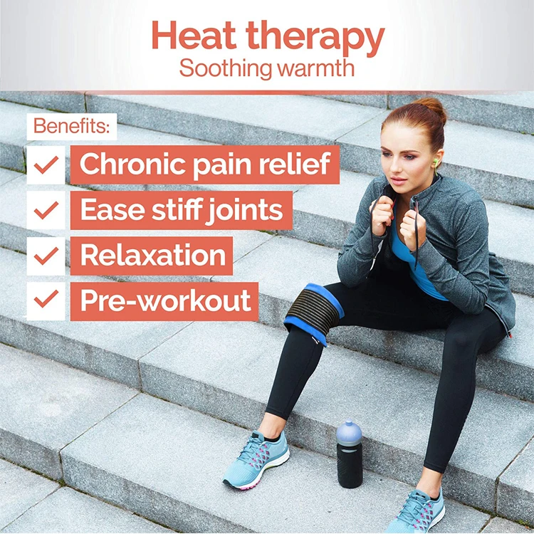 Health Care Products Reusable Hot and Cold Pack Knee Gel Ice Pack with Strap