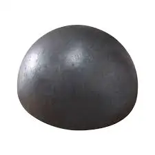 Stainless steel pipe fittings hemisphere mirror polished metal head for pressure vessel connection