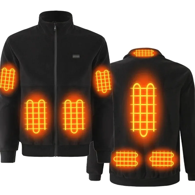 New Intelligent Smart Heating Graphene Jacket Warm Fleece Heating Jacket electric heating USB constant temperature