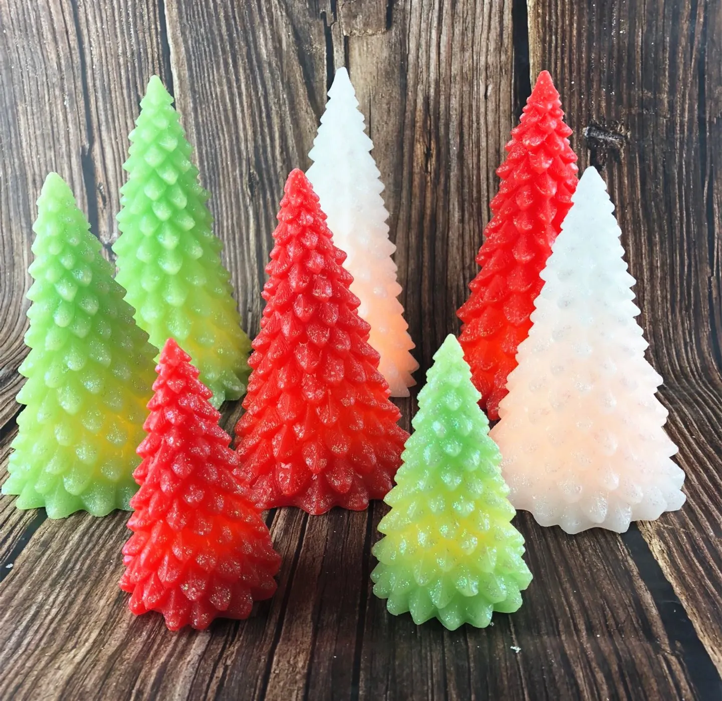 Christmas tree LED electronic candle colored flame use christmas decoration