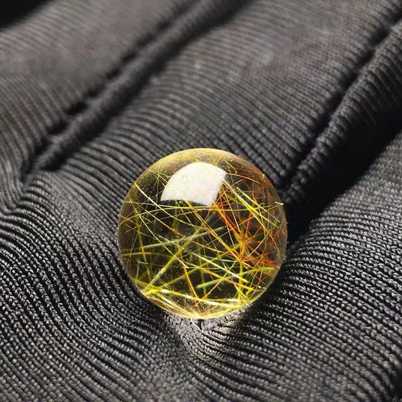 High quality Natural Healing Natural Golden Rutiled Quartz Stones sphere Polished Crystal Ball For Decoration