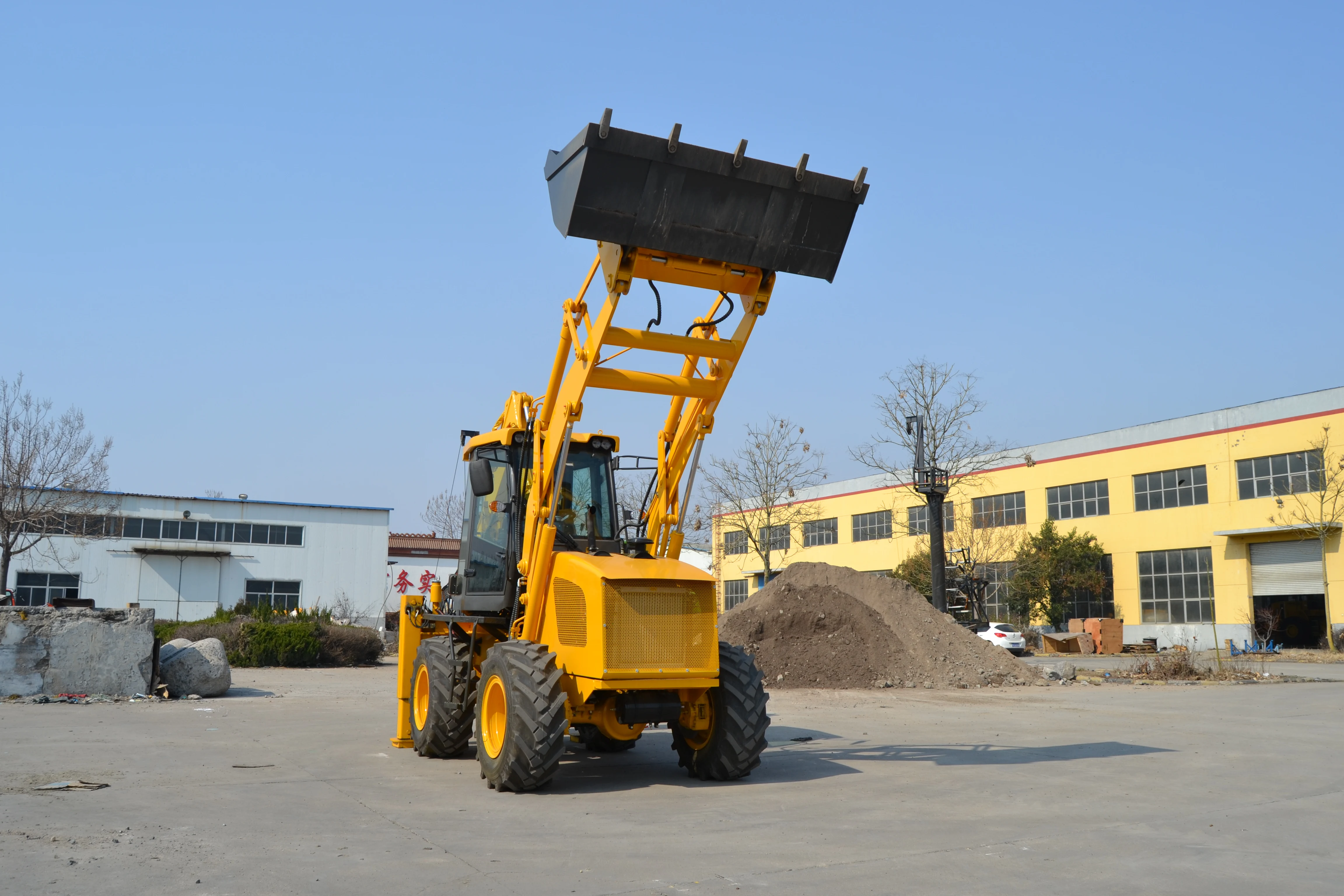 Factory price 4x4 mini front loader/ backhoe wz30-25 backhoe loaders for sale