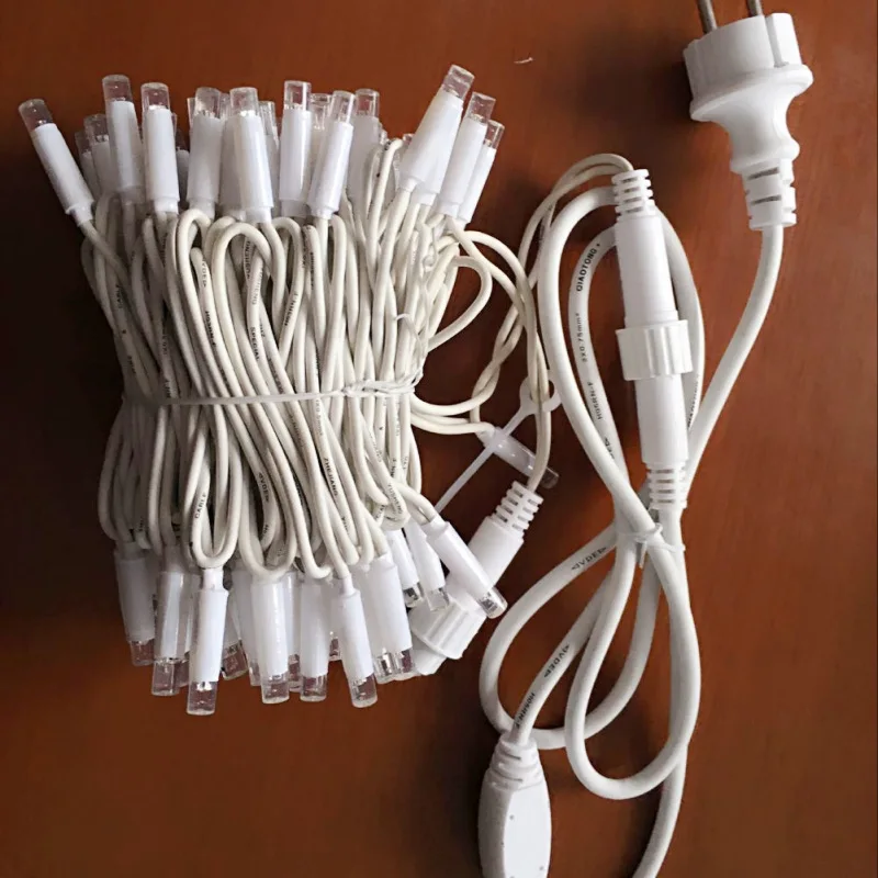 Curtain LIght Waterproof Indoor Rubber Cable Outdoor Christmas Fairy Led String Lights