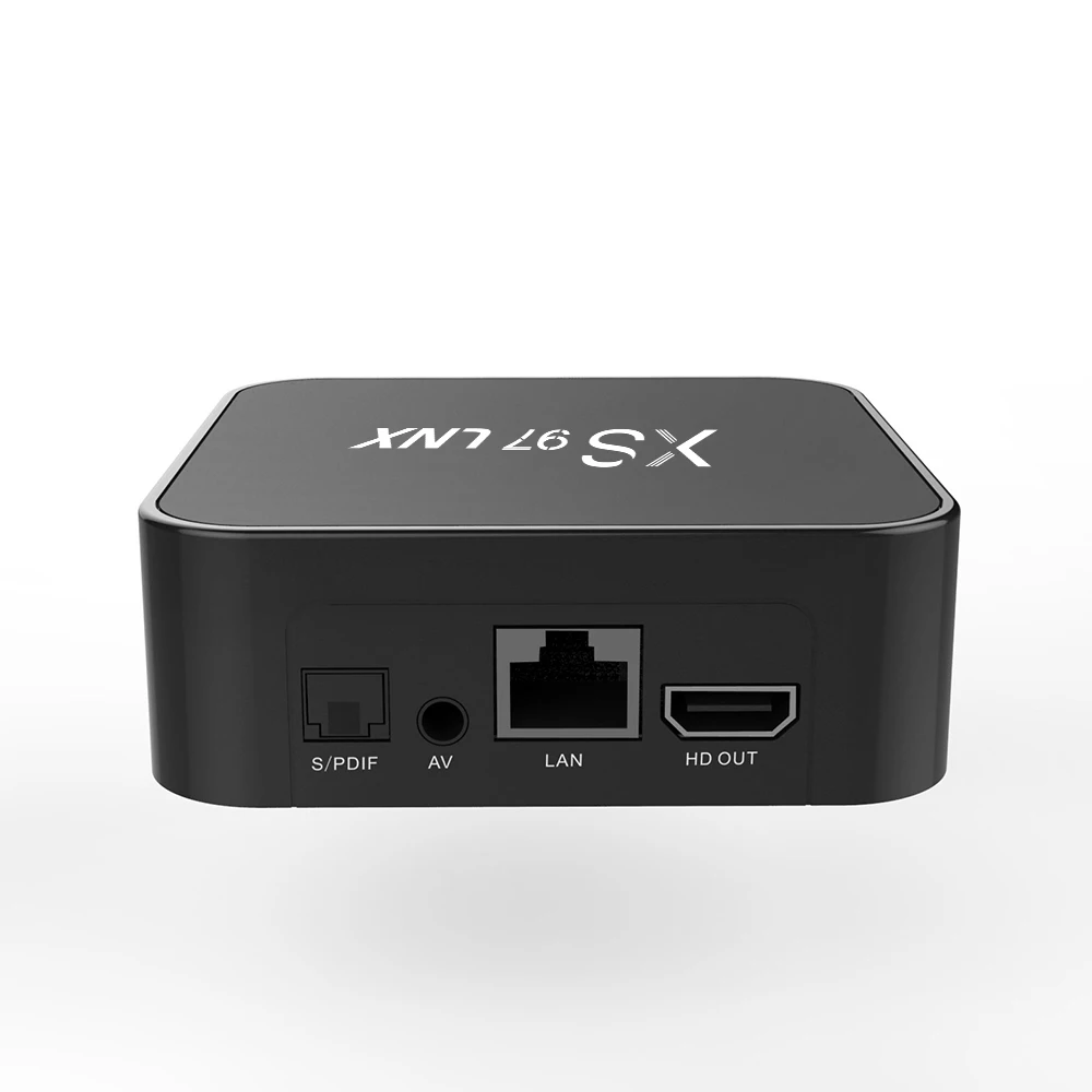 Low Price Wholesale XS97 LNX Wi-Fi 2.4GHz 10bit HDR 1+8GB Linux 4.9 1gb 8gb linux iptv box With custom private label