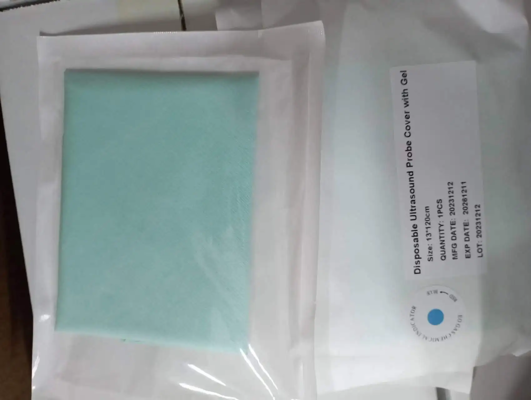 High quality Disposable Medical gel keyboard cover Ultrasound Probe PU Cover with Gel Transducer cover