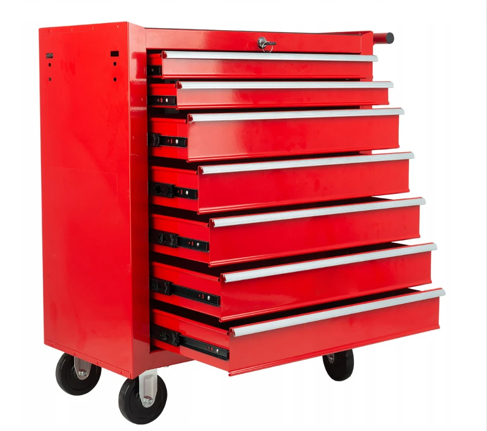 New Style Customized Workshop Storage Equipment Trolley Cart Metal Garage Storage Cabinet Steel Tool Box