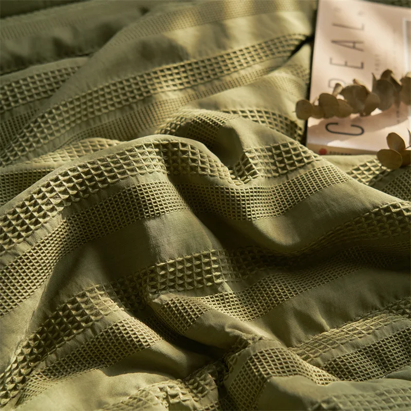 Luxury 100% Tencel Summer Blanket Green Cooling Quilt Muslin Baby Blanket