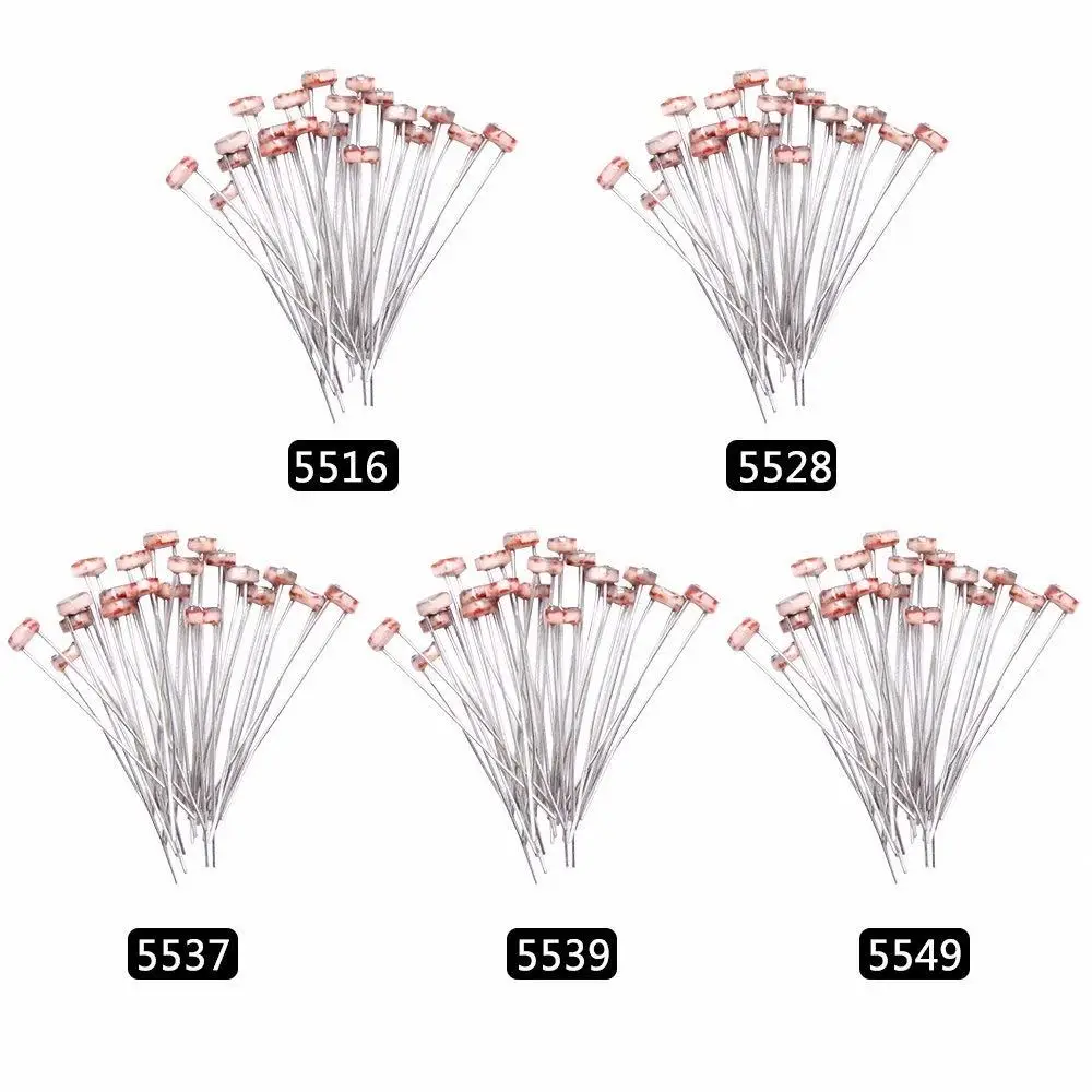 10 шт., фоторезистор LDR 5 мм 5528, Фотопроводящий резистор