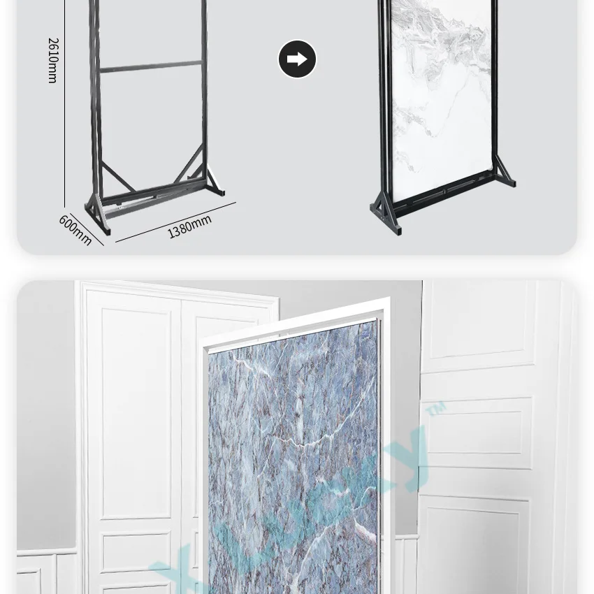 Floor Stand.Displays Metal Ceramic Marble Quartz Granite Exhibition Tile Sample Stand,Showroom Stone Display Rack