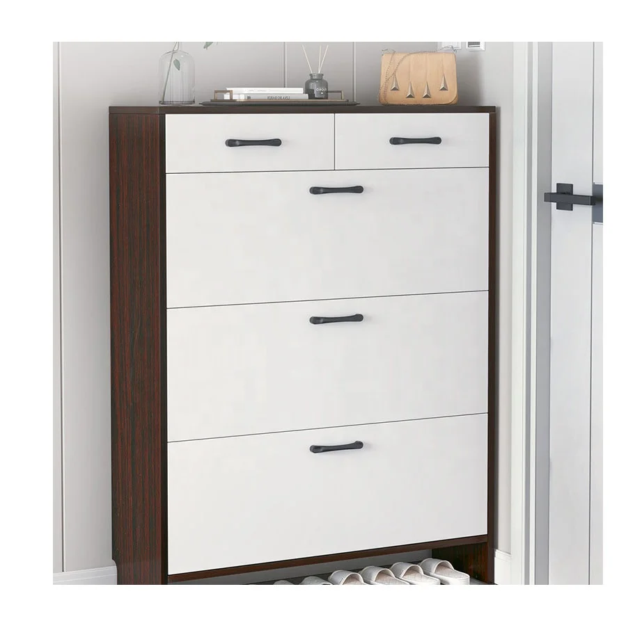 VIC Modern simple tip bucket type ultra-thin shoe cabinet household door into small household shoe rack