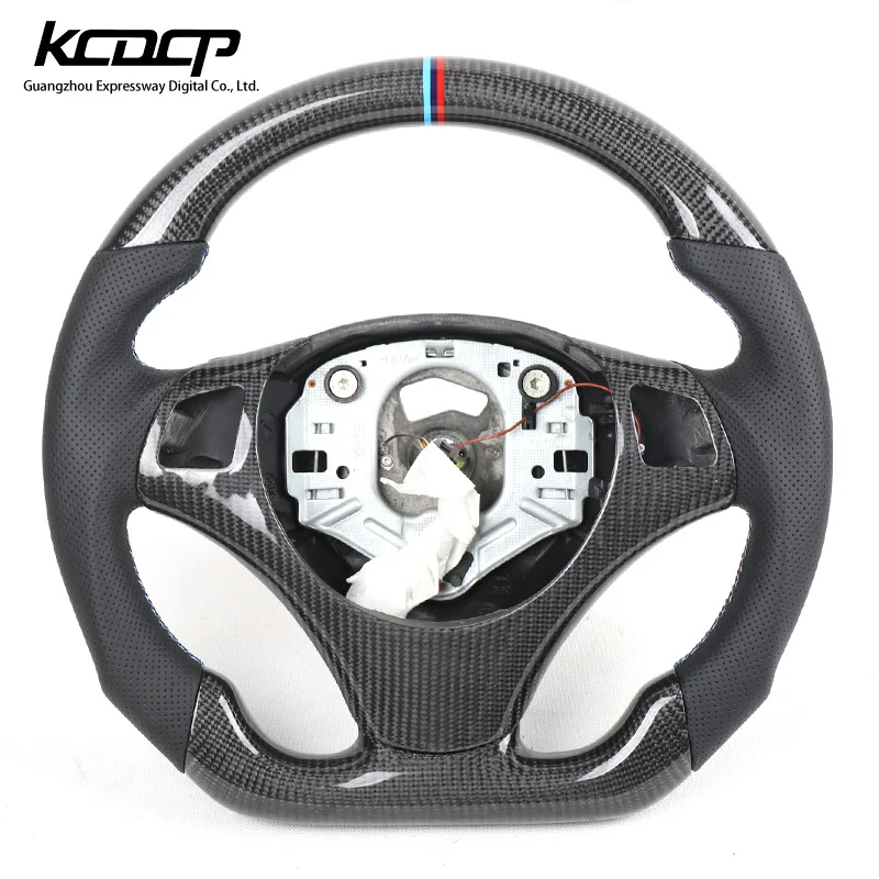 Custom Alcantara led carbon fiber steering wheel For BMW X5 X3 X4 3 5 7 e71 e60 e90 E92 E93 M3 series racing wheel convertible