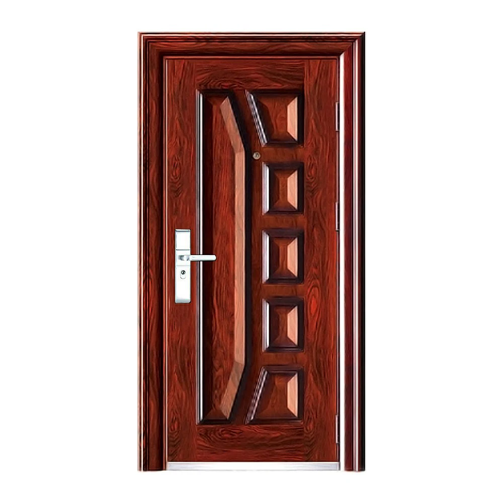 Customize Good Quality Project Warranty Aluminum Entrance Security Steel Door Exterior Anti-Theft Metal Main Gate