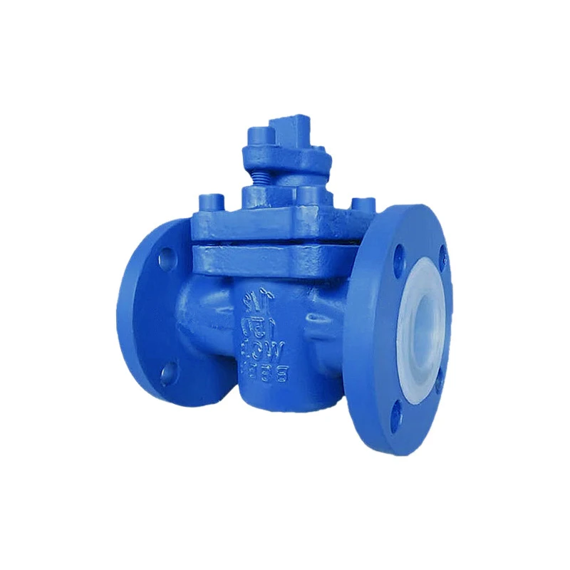 WCB Flange Lined Fluorine Plug Valve High Quality DN32 16bar WCB Flange Lined Fluorine Plug Valve