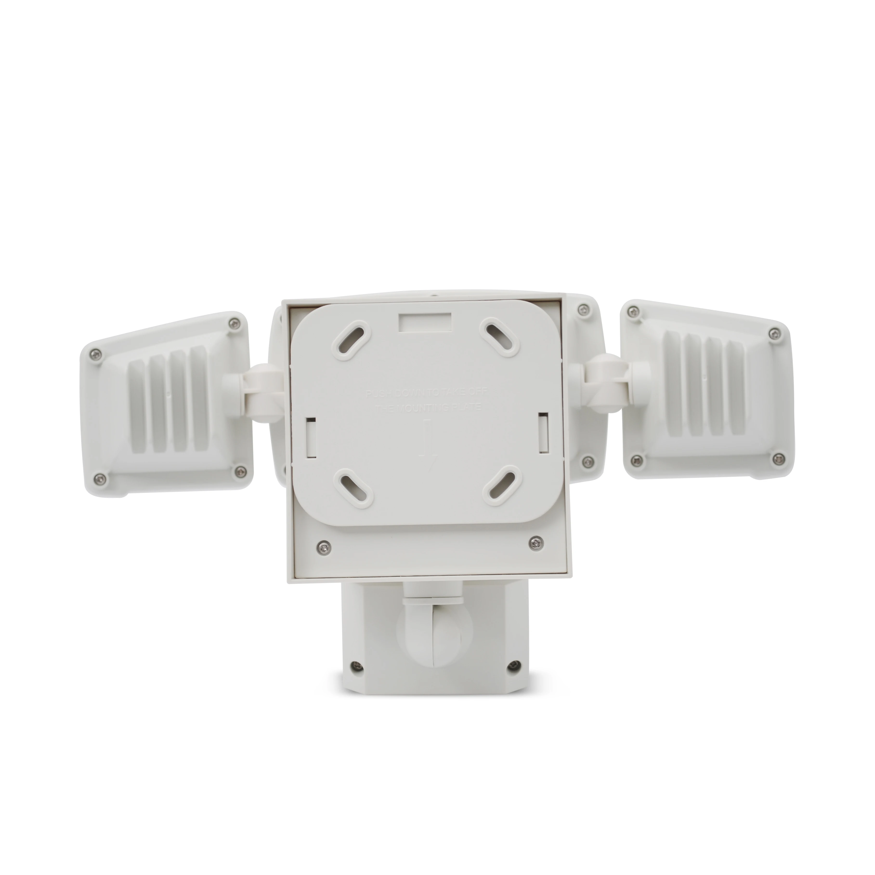 Outdoor Waterproof IP65 photocell sensor 3 head adjustable range solar security led light