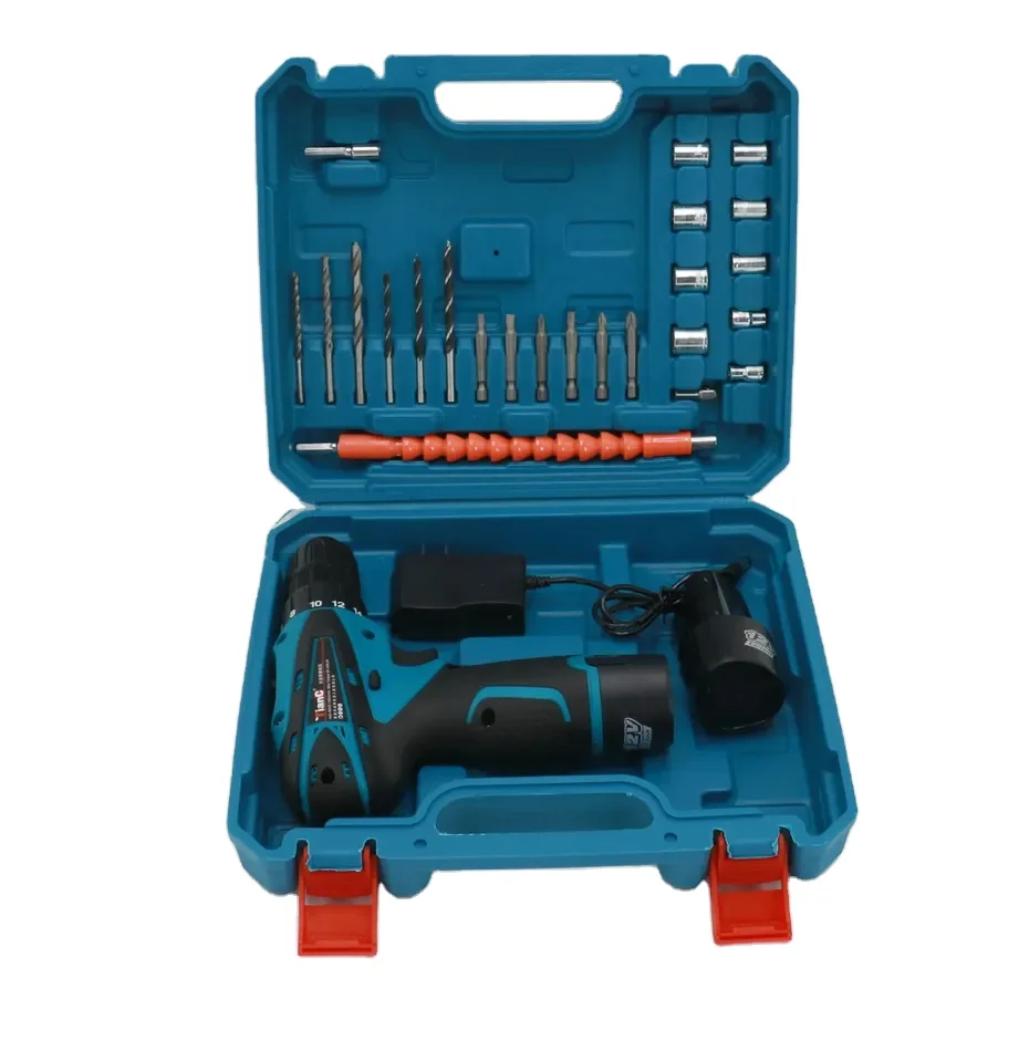 Hot Sale New portable professional multi-functional electrical impact drill  hardware tool set box