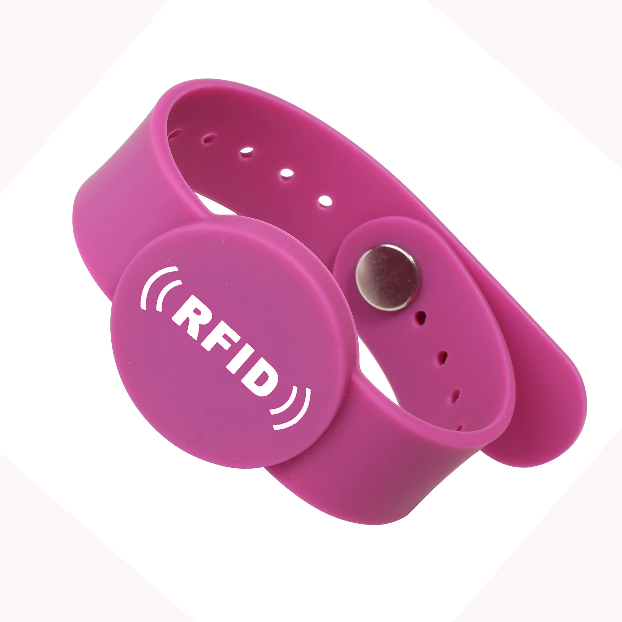 OEM 13.56Mhz waterproof NFC bracelets silicone wristband rfid