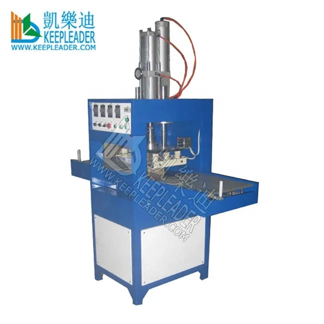 PU Leather Embossing Cutting HF Welding Machine for Shoe Upper_TPU Badge_Box_Sun Visor Fusing Semi-Auto High Frequency Equipment