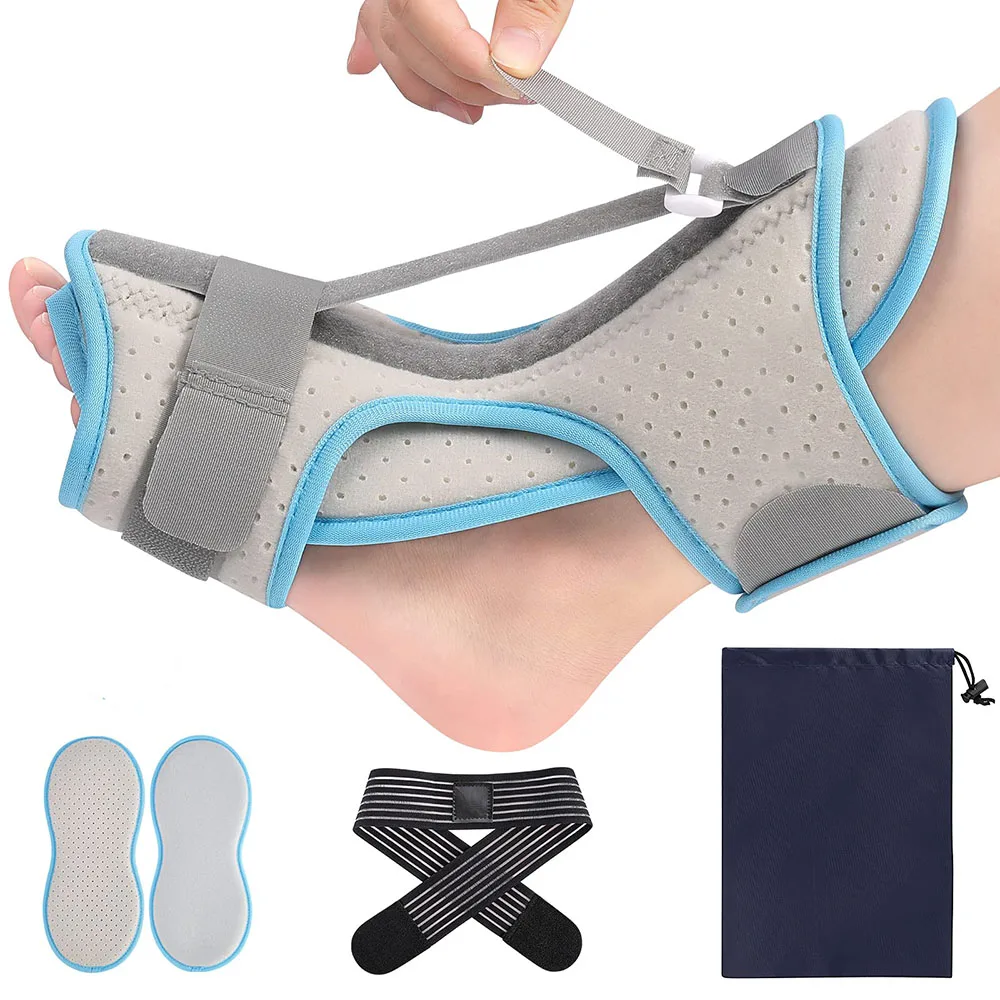 Ankle Support Adjustable Orthotic Stretcher Support Relief Foot Drop Achilles Tendonitis Plantar Fasciitis Night Splint