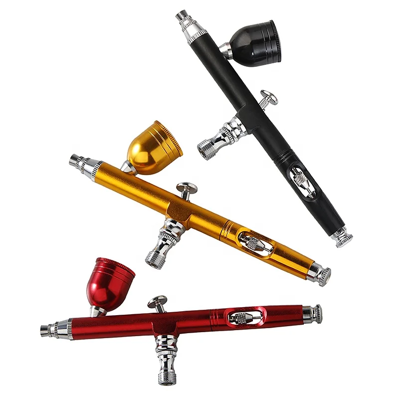 New Aluminum Versatile Mini Airbrush Beauty Machine Wholesale Tattoos Nail Art Cake Decorating Tint Dye Eyebrow Spray Gun Pen