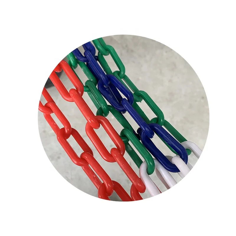 6mm Diameter Polyethylene PE Traffic Road Safety Plastic Link Chain