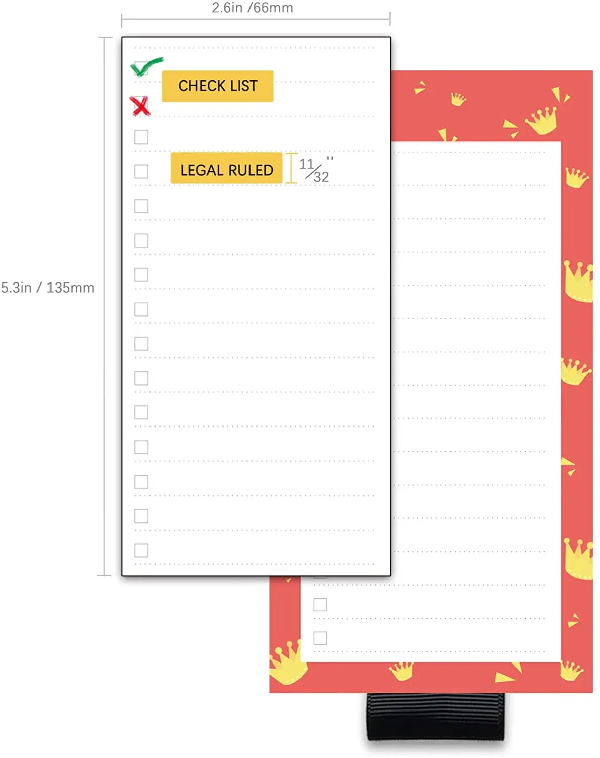 Magnetic Notepads for Refrigerator Grocery List Magnet Shopping List Pad for Fridge with Pen Holder Magnetic List Notepad