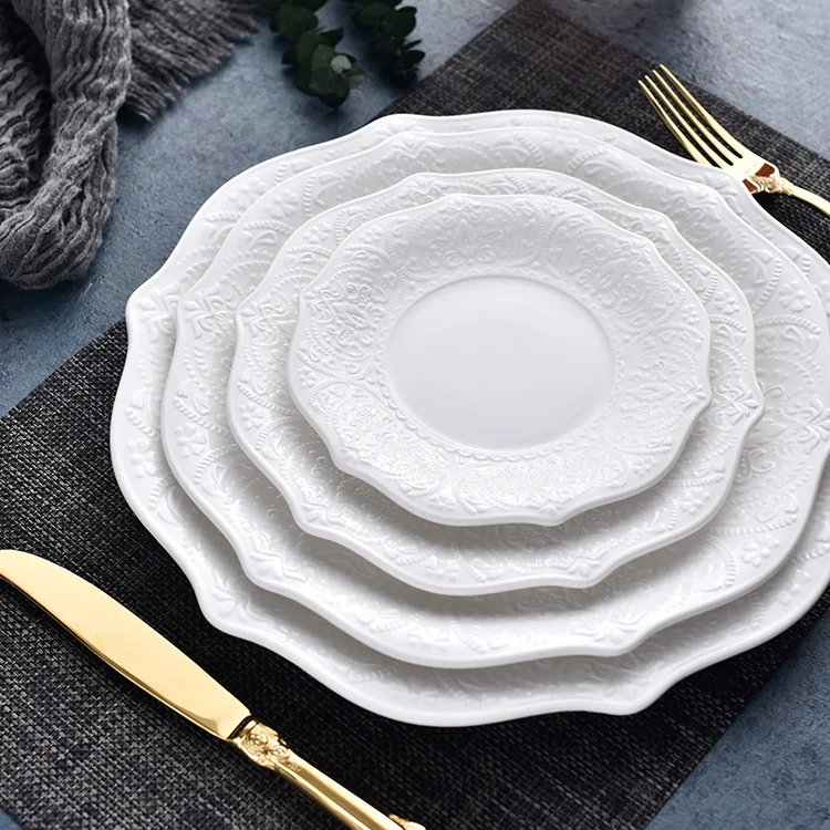 Ceramic Plate Manufacturer Wholesale Dinner Plates customize luxury Porcelain Plate