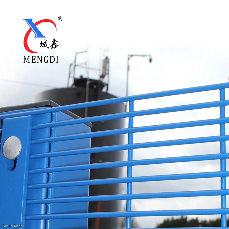 Factory cheap 4.5mm Wire Mesh Fence Green/Black 358 Anti Climb Security Fence