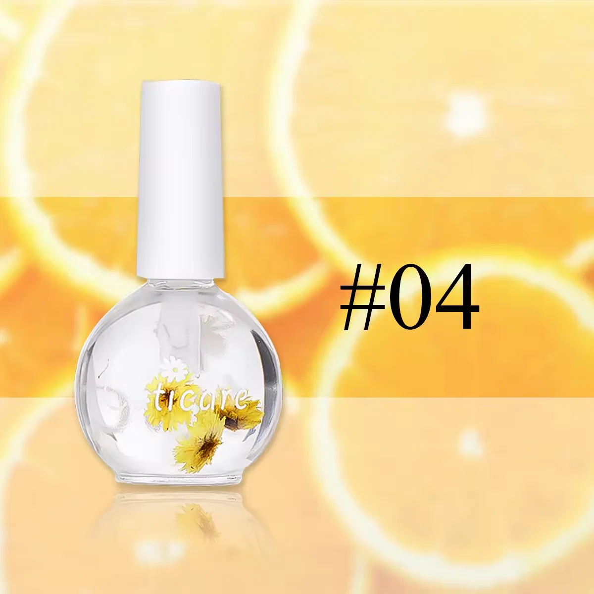 Organic Cuticle Oil with Dropper Repair Nail Salon Fruits Revitalizer Oil Pen for Nail Care Polish Serum Art Gel with Dry Flower