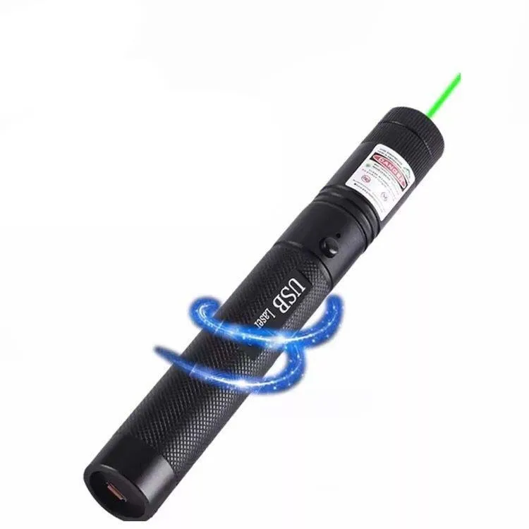 Upgraded USB rechargeable Green Laser Pointer Pen Powerful Handheld Laser Pen
