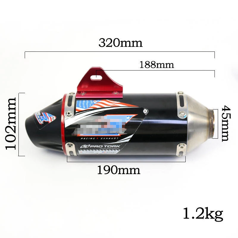 honda crf 250 exhaust Systems Full Pipe Stainless Steel Aluminum Exhaust muffler with exhaust link pipe For CRF250 CRF230 CRF450