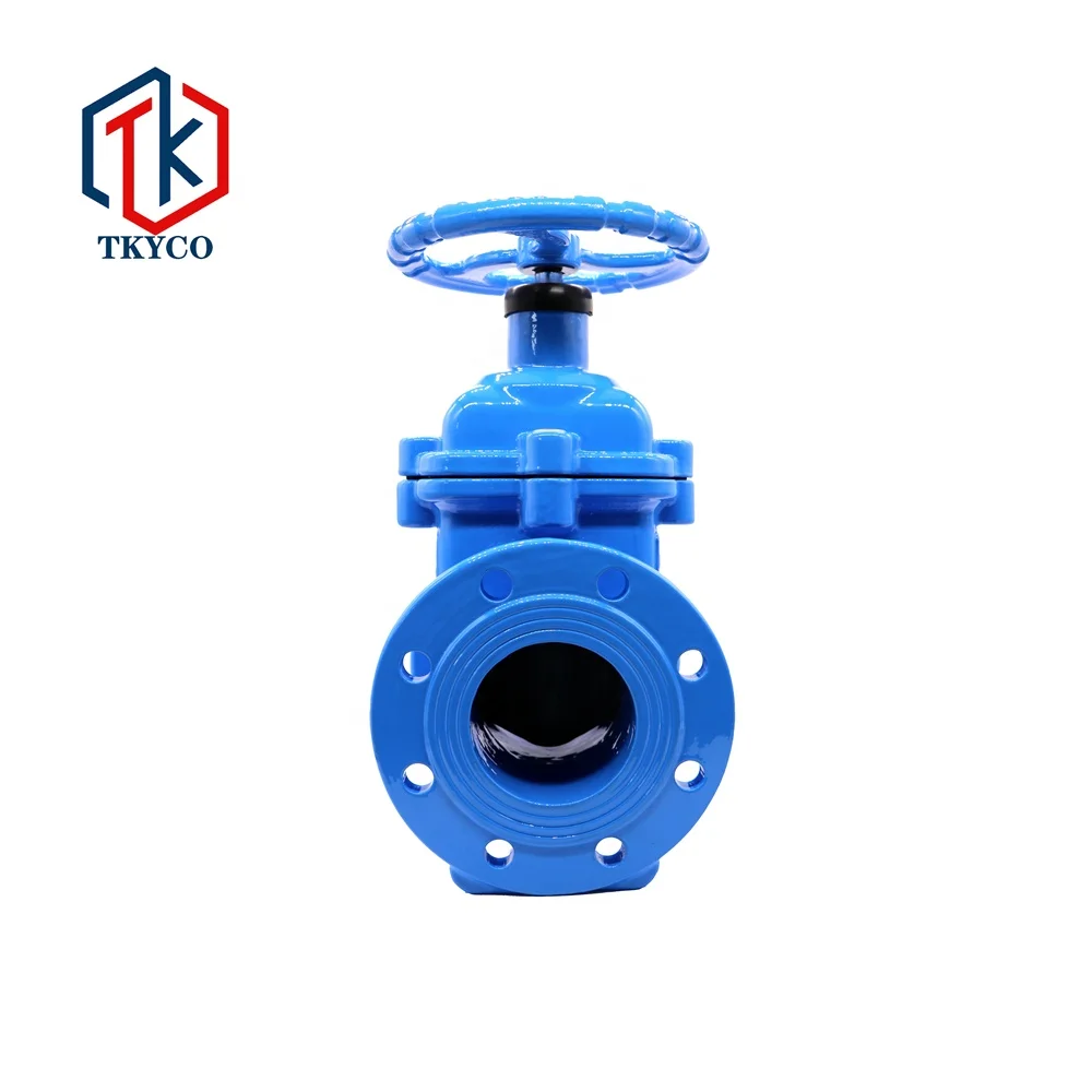 Taike China Factory GB produces ductile iron DN200 cheap elastic seat seal dark rod gate valve, water control valve